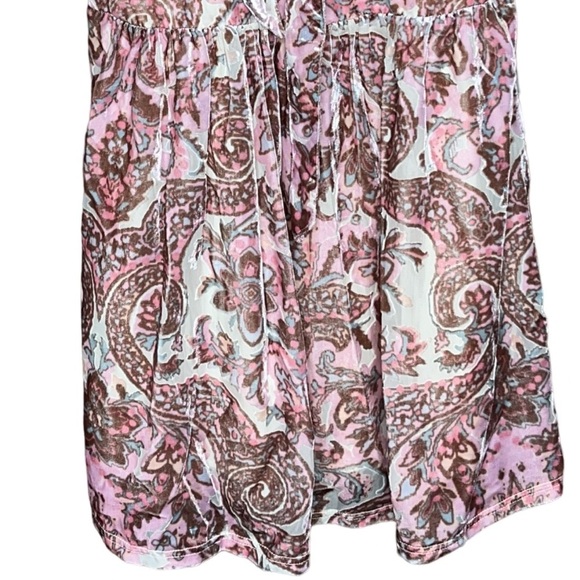 NWOT Free People All The Time Dress XS Mini In Petal Combo Pink Velvet - Picture 9 of 16